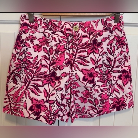 Lilly Pulitzer Pink and Purple Floral Shorts Nwt - Picture 2 of 6